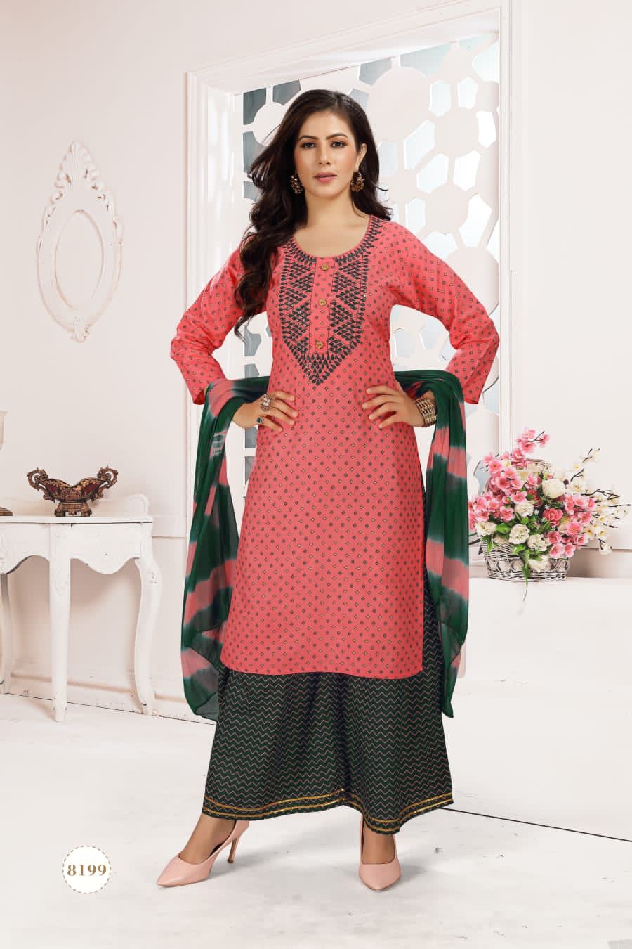 New Melody 1 Latest Designer Ethnic Wear Rayon Kurti Bottom And Dupatta Collection